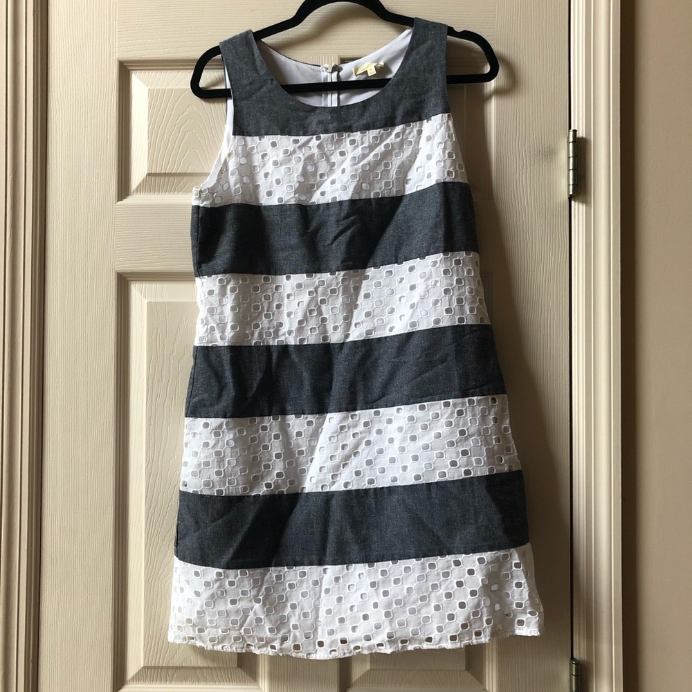 Grey & White Summer Dress